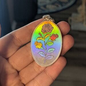 Pamp 10 Gram Silver Rose Pendant Necklace